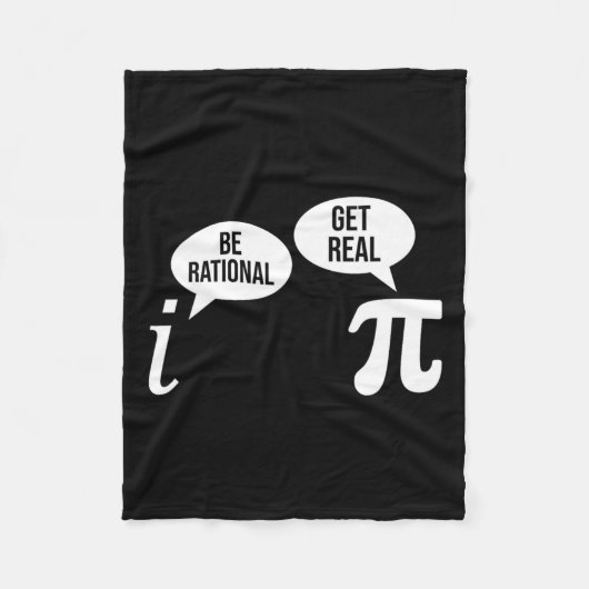 パイ日Be Rational Get 実在Math式Te フリースブランケット (正面)