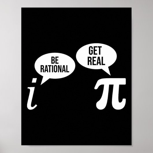 パイ日Be Rational Get 実在Math式Te ポスター (正面)