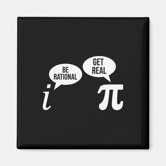 パイ日Be Rational Get 実在Math式Te マグネット (正面)