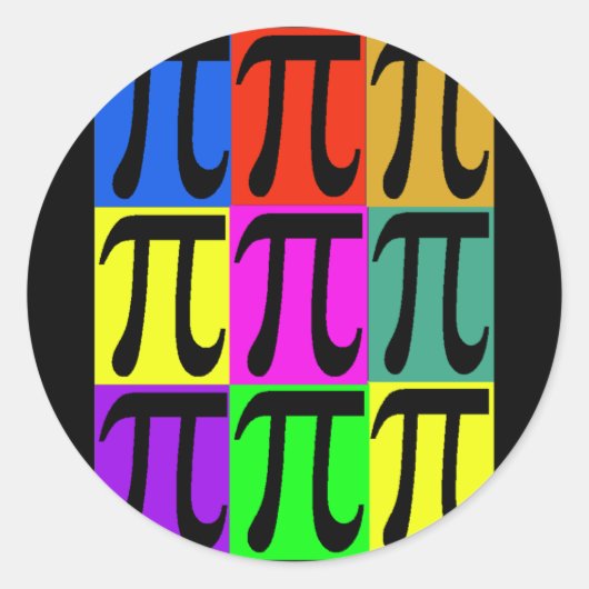 パイ日POPARTギフト ラウンドシール (正面)