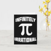 パイ無限に非合理パイ日314数学おたくギーク カード (黄色い花)
