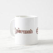 パイ牧場役人のロゴ コーヒーマグカップ (正面左)