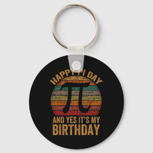 パイ生まれデイYes私の誕生日ハッピーPiデイF キーホルダー