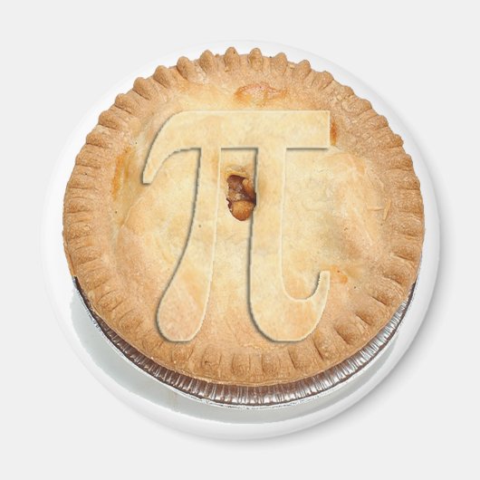 パイ皮だ!かわいこちゃんパイ祝パイ!π マグネット (正面)