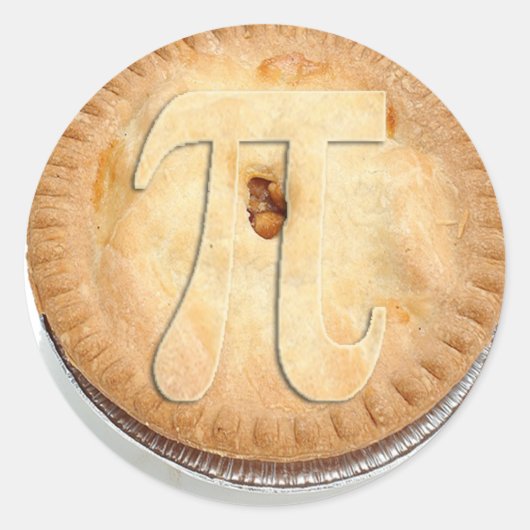 パイ皮 – かわいこちゃんパイ祝パイ- Pi Day!π ラウンドシール (正面)