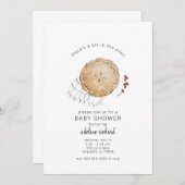 パイ秋秋ベビーシャワー招待状 招待状 (正面/裏面)