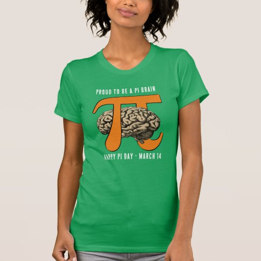 パイ誇りを持ったプの日になる Tシャツ (正面)