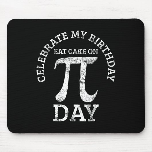 パイ誕生日算数の日ヴィンテージ マウスパッド (正面)