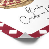 パイ赤ちゃんシャワーのバナー本のカードとギフト ポスター (角)