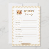 パイ赤ちゃんシャワーの願いベビーアドバイスカード 招待状 (正面)
