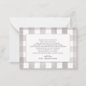 パイ赤ちゃんシャワーより甘い ノートカード (裏面)