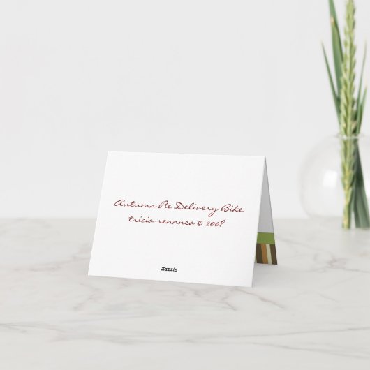 パイ配達自転車 カード (裏面)