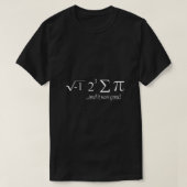 パイ食べがあるし、パイの日の数学おもしろいが良かった。 Tシャツ (デザイン正面)