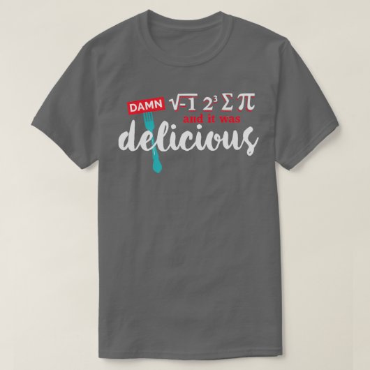 パイ食べが出て美味しい算数P食べだ Tシャツ (デザイン正面)