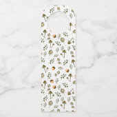 パイ食べ、ワインを飲む、感謝する | サンクスギビング ボトルネックタグ (裏面)