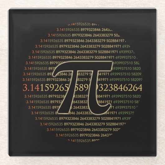 パイ食 ガラスコースター (正面)