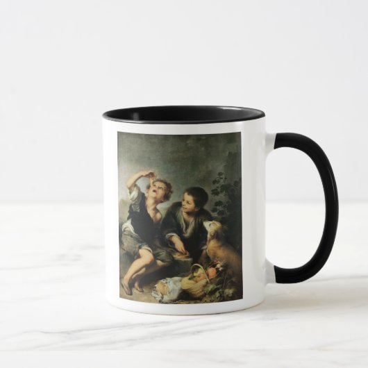 パイ1670-75年を食べている子供 マグカップ (右)