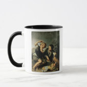 パイ1670-75年を食べている子供 マグカップ (左)