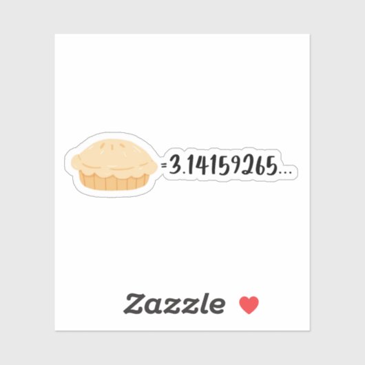 パイ,π,3 141592653,食べ物,化学,物理学 シール (シート)
