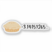 パイ,π,3 141592653,食べ物,化学,物理学 シール (正面)