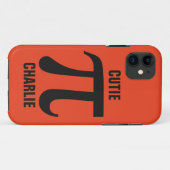 パイ/かわいこちゃんパイカスタム文字の電話ケース Case-Mate iPhoneケース (裏面(横))