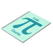 パイ/かわいこちゃんパイカスタム文字&カラー ノートブック (左側)