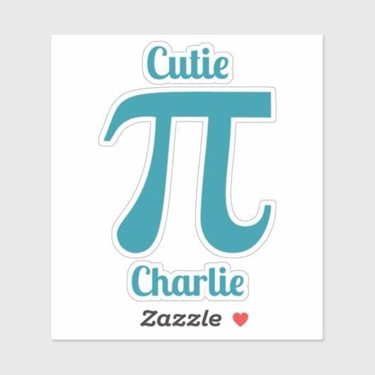 パイ/かわいこちゃんパイカスタム文字 シール (シート)
