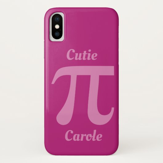 パイ/かわいこちゃんパイ名前をカスタムするの電話ケース Case-Mate iPhoneケース (裏面)
