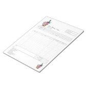 パイ・カップケーキ専門店 受注フォーム 請求書 ノートパッド (アングル)