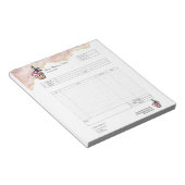 パイ・カップケーキ専門店 受注帳 見積書  ノート (アングル)