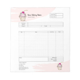 パイ・カップケーキ専門店 受注帳 見積書  ノート