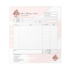 パイ・カップケーキ専門店 受注票 請求書  ノート