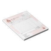 パイ・カップケーキ専門店 注文フォーム 請求書  ノート (アングル)