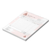 パイ・カップケーキ専門店 注文フォーム 請求書  ノート (回転)