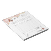 パイ・カップケーキ専門店 注文フォーム 請求書  ノート (アングル)