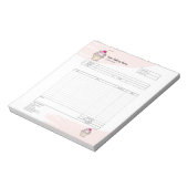 パイ・カップケーキ専門店 注文フォーム 請求書 ノート (回転)