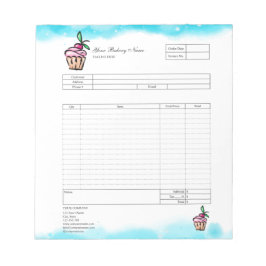 パイ・カップケーキ専門店 注文フォーム 請求書  ノート