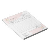 パイ・カップケーキ専門店 注文フォーム 請求書  ノート (アングル)