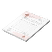 パイ・カップケーキ専門店 注文フォーム 請求書  ノート (回転)