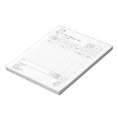 パイ・カップケーキ・ベーカリー 注文フォーム 請求書 ノートパッド (回転)