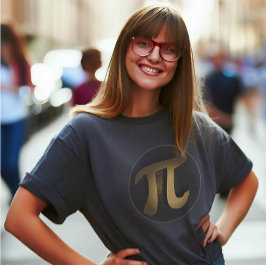 パイ・スーパーヒーロー・エンブレム Tシャツ