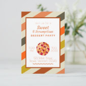 パイ デザート パーティー 招待状 (スタンド正面)