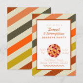 パイ デザート パーティー 招待状 (正面/裏面)