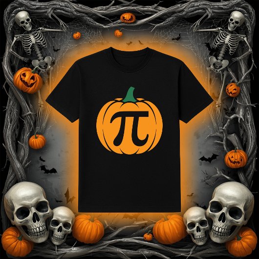 パイ・パンプキン | おもしろ数学のハロウィン Tシャツ
