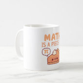 パイ(円グラフ)のおもしろ数学パイパン コーヒーマグカップ (正面左)