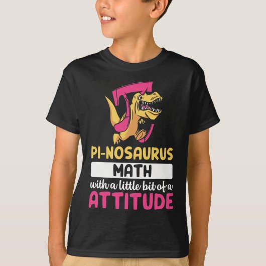 パイ 数学 数学 恐竜 ディノ パイの日 Tシャツ (正面)