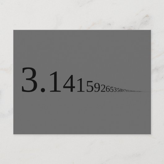 パイ - 3.14... ポストカード (正面)