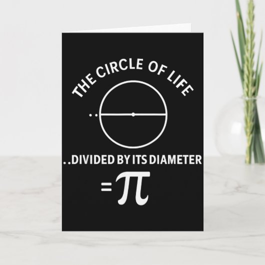 パイ 3.14 数字 シンボル 数学 科学 先生 生徒 カード (正面)