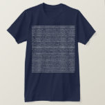 パイTシャツ Tシャツ<br><div class="desc">TシャツでPiの数字が入っているだけだよ。3.14159265358979323846264338327950288419716939937510582097494459230781640628620899862803482534211のような不合理な定数を生み出す円周の比率の事は…ピタ考えゴレスの定理と関係がある。</div>