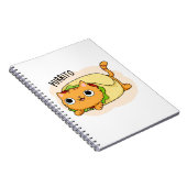 パゥリト 面白い猫のブリトー パン ノートブック (右側)